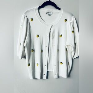 Free Assembly Beaded Cardigan Sweater